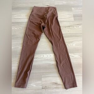 Like New! lululemon Align™ High-Rise Ribbed Pant 25" Roasted Brown - 4